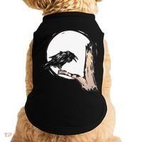 Bird Full Moon Crow Spooky Raven Gothic Halloween Doggie Tank thumb 0