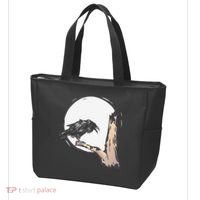 Bird Full Moon Crow Spooky Raven Gothic Halloween Tote Bag thumb 3