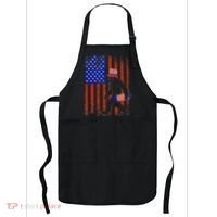 Bigfoot Fireworks Merica 4th of July USA Flag Patriotic Apron thumb 0