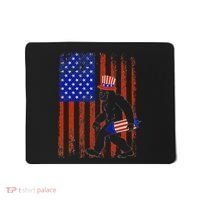 Bigfoot Fireworks Merica 4th of July USA Flag Patriotic Mousepad thumb 0