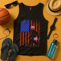 Bigfoot Fireworks Merica 4th of July USA Flag Patriotic Tank Top thumb 4