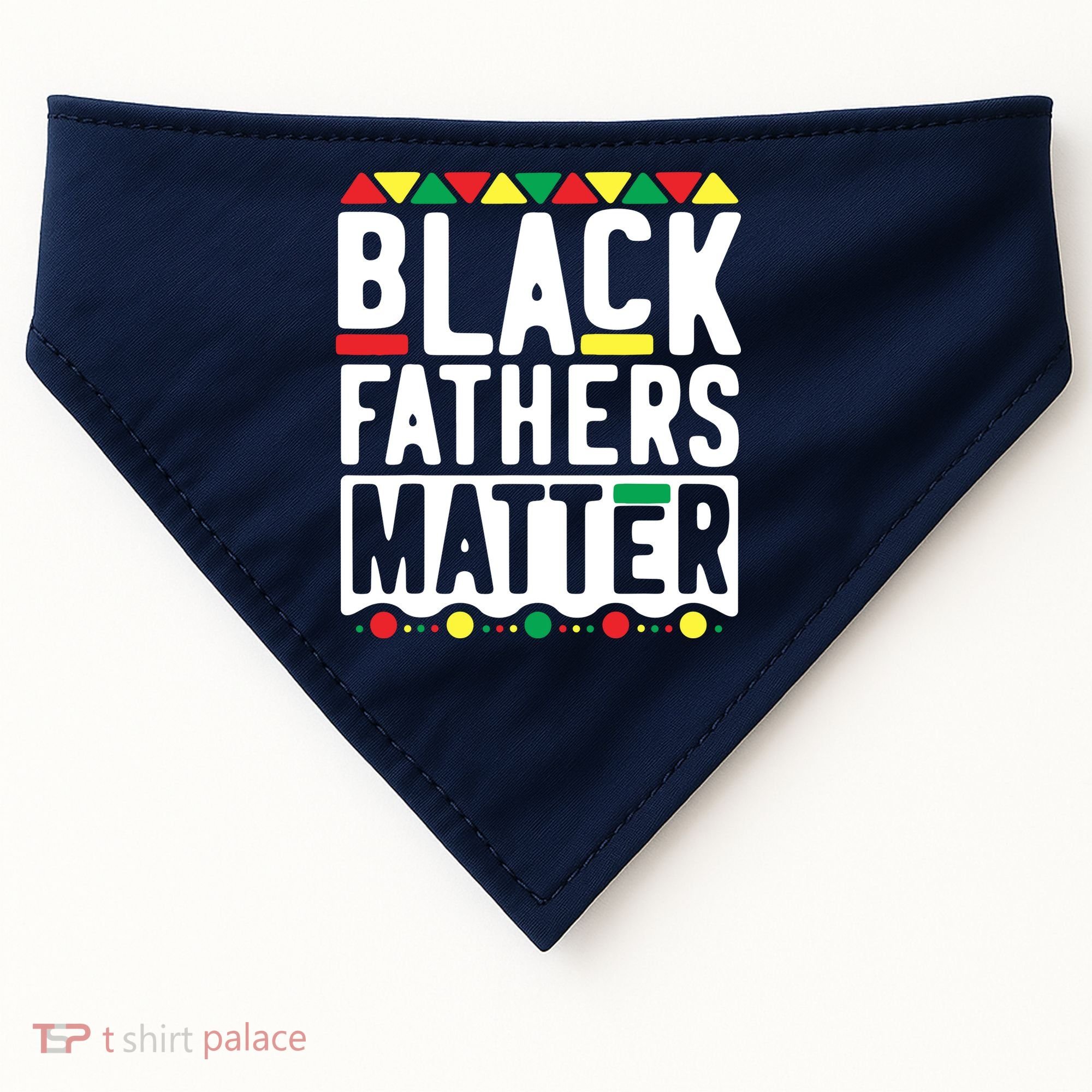 Black Fathers Matter Black Pride Month USA-Made Doggie Bandana