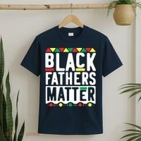 Black Fathers Matter Black Pride Month T-Shirt thumb 2