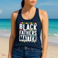 Black Fathers Matter Black Pride Month Women's Tank Top thumb 2