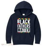 Black Fathers Matter Black Pride Month Kids Hoodie thumb 0