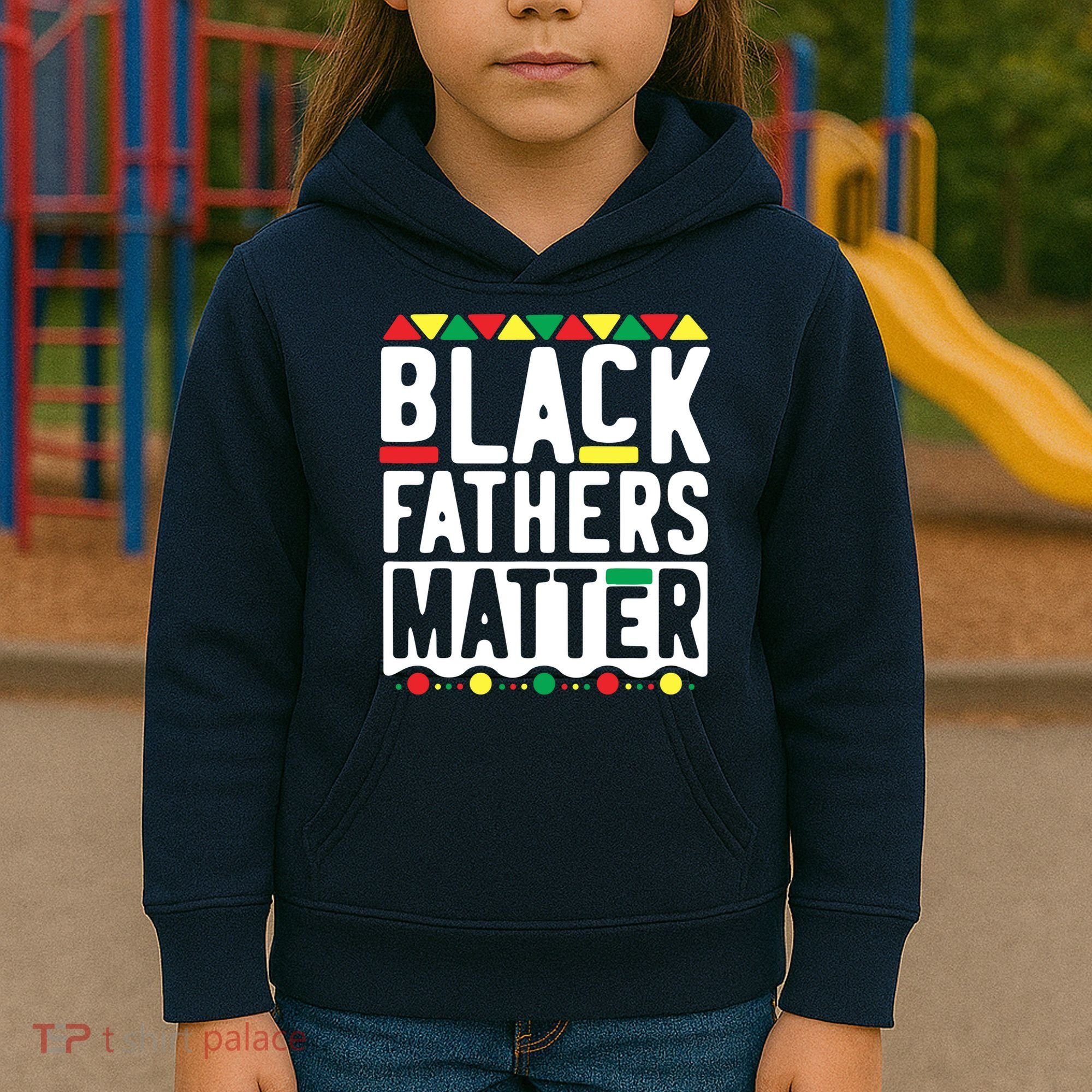 Black Fathers Matter Black Pride Month Kids Hoodie