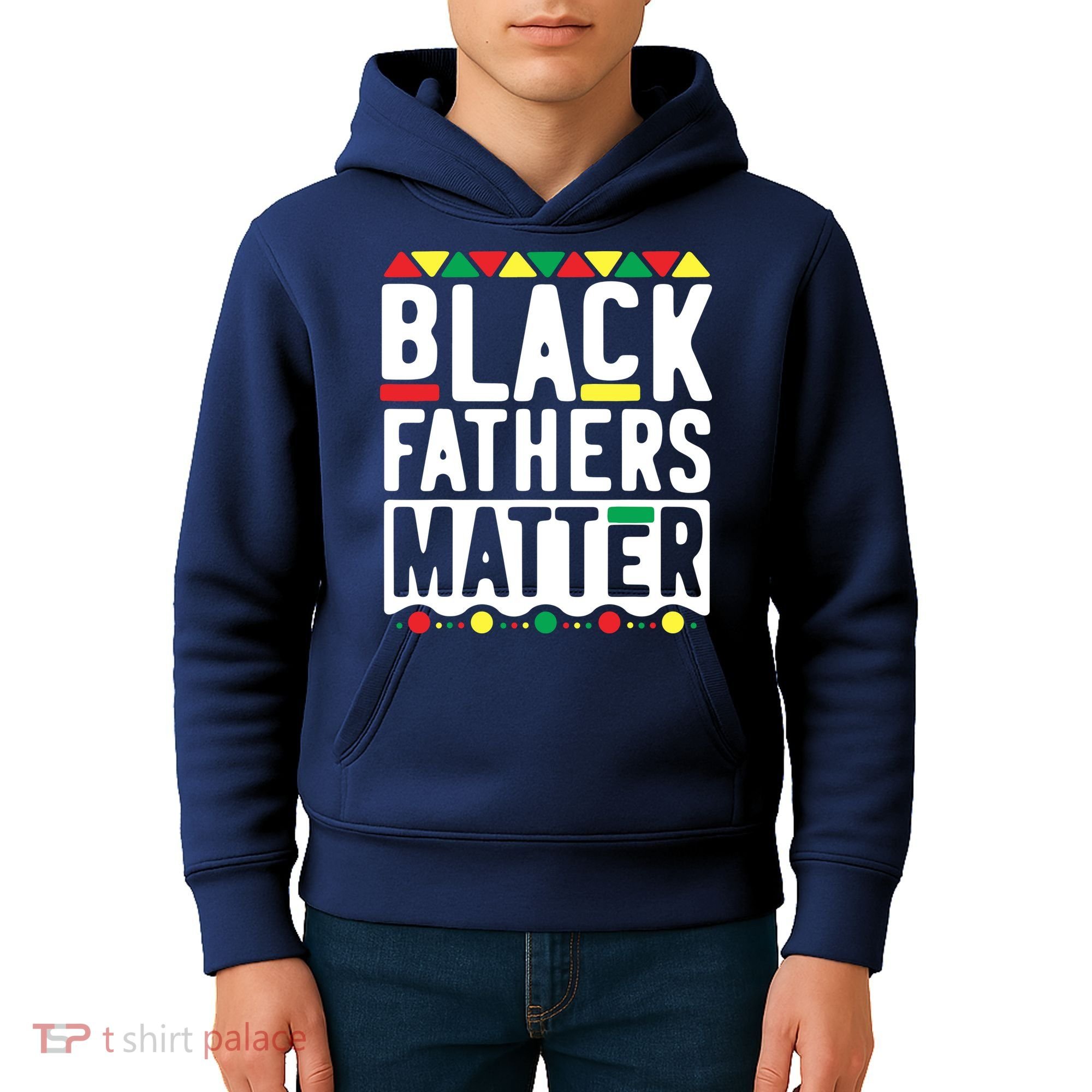 Black Fathers Matter Black Pride Month Kids Hoodie