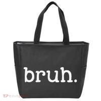 Bruh Funny Meme Saying Brother Greeting Gifts Tote Bag thumb 0