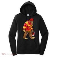 Bigfoot Firefighter Men Thin Red Line Sasquatch Lover Women's Hoodie thumb 0