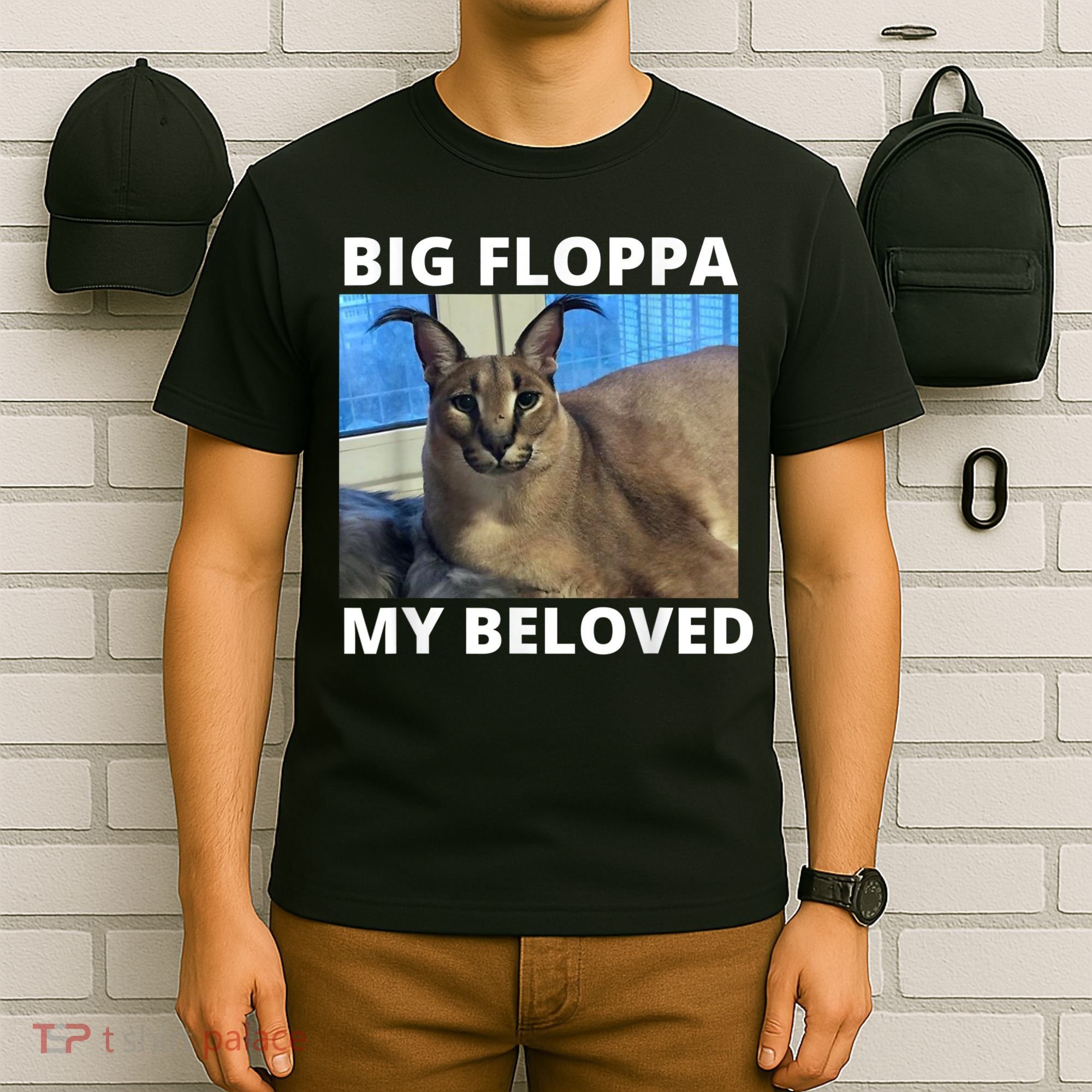Big Floppa My Beloved Caracal Cat Meme T-Shirt
