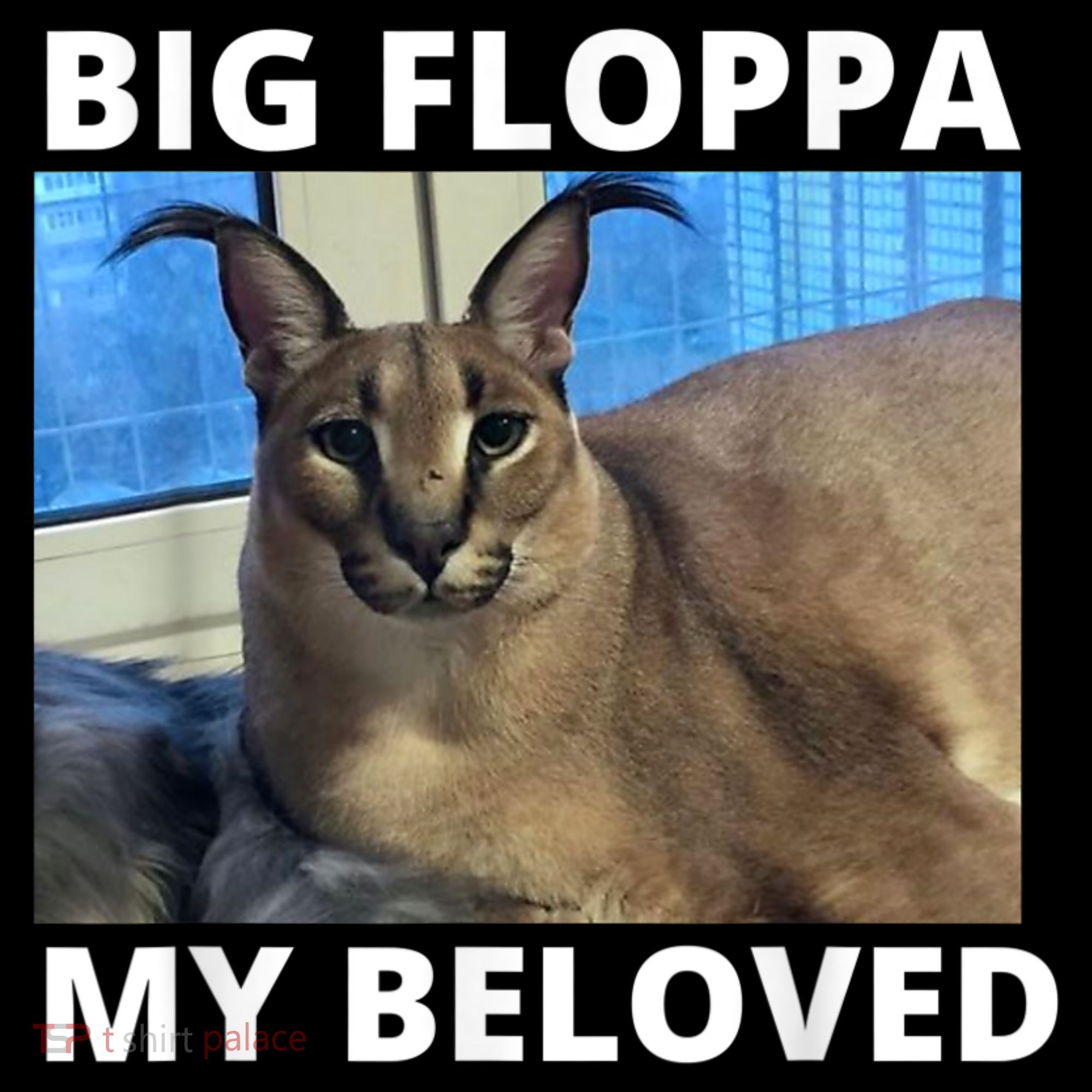 Big Floppa My Beloved Caracal Cat Meme T-Shirt