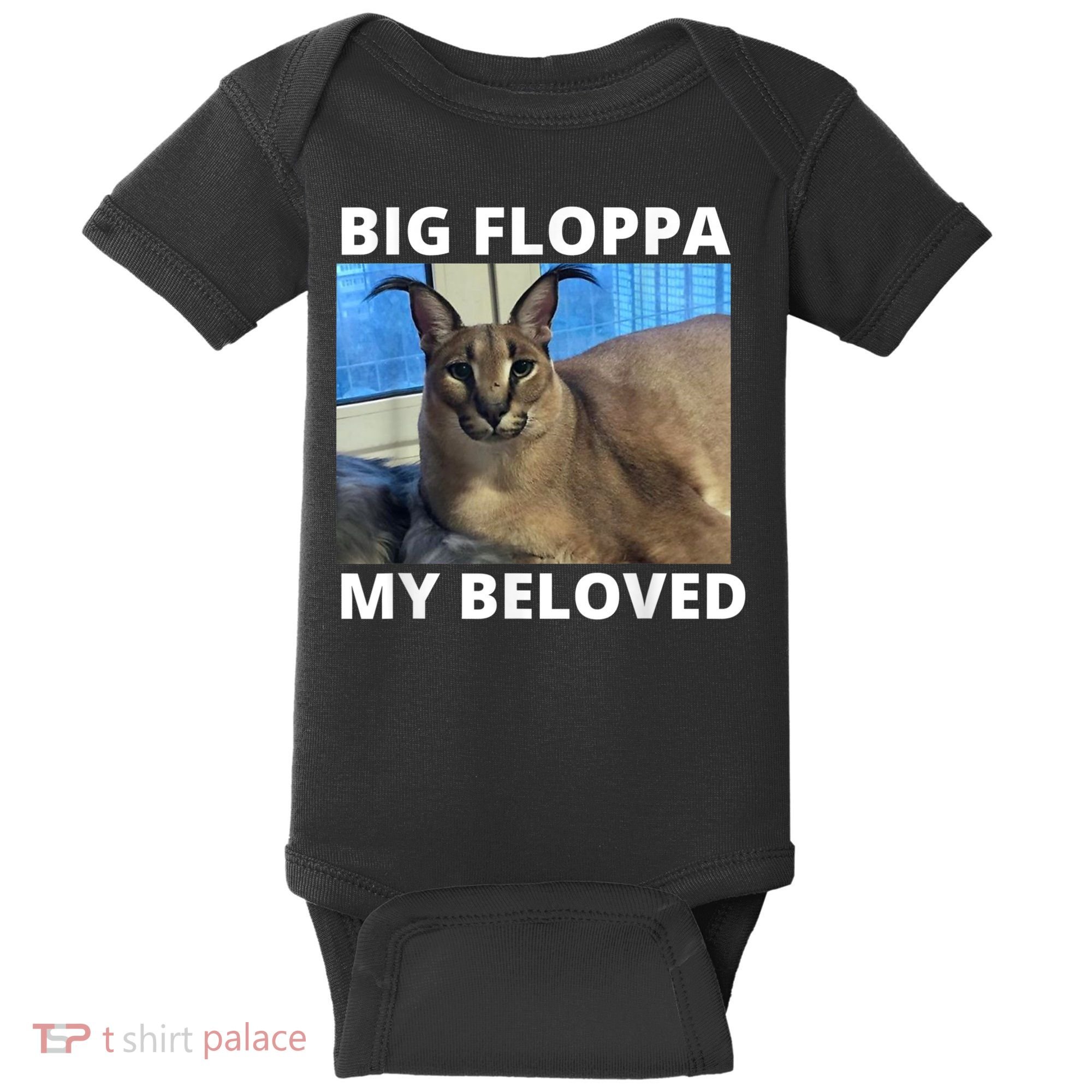 Big Floppa My Beloved Caracal Cat Meme Baby Bodysuit