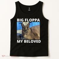 Big Floppa My Beloved Caracal Cat Meme Tank Top thumb 2