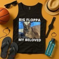 Big Floppa My Beloved Caracal Cat Meme Tank Top thumb 4