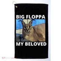 Big Floppa My Beloved Caracal Cat Meme Golf Towel thumb 0