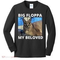 Big Floppa My Beloved Caracal Cat Meme Kids Long Sleeve Shirt thumb 0