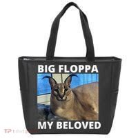 Big Floppa My Beloved Caracal Cat Meme Tote Bag thumb 0