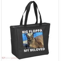 Big Floppa My Beloved Caracal Cat Meme Tote Bag thumb 2