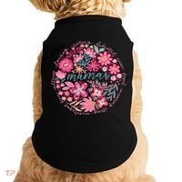 Boho Floral Mama She Is Mom Mothers Day Doggie Tank thumb 0