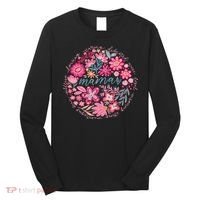 Boho Floral Mama She Is Mom Mothers Day Long Sleeve Shirt thumb 0