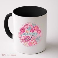 Boho Floral Mama She Is Mom Mothers Day Coffee Mug thumb 0