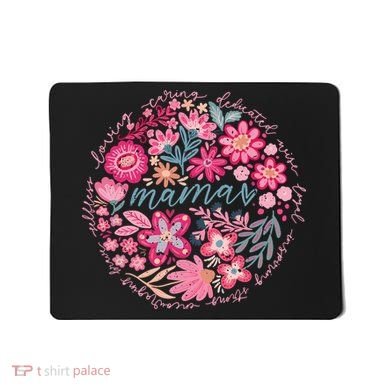 Boho Floral Mama She Is Mom Mothers Day Mousepad