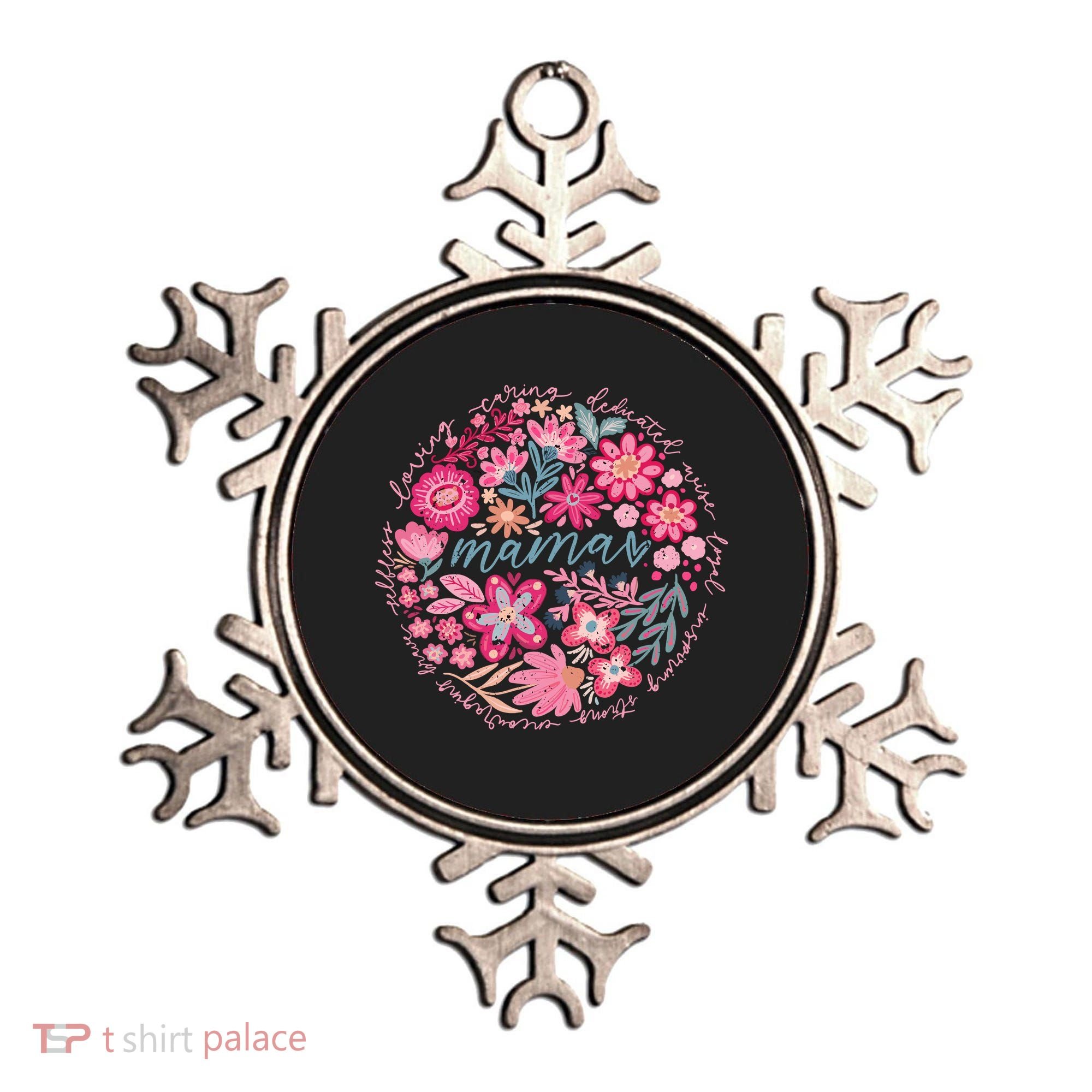 Boho Floral Mama She Is Mom Mothers Day Ornament
