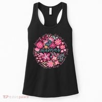 Boho Floral Mama She Is Mom Mothers Day Women's Tank Top thumb 0