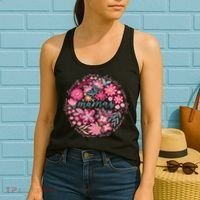 Boho Floral Mama She Is Mom Mothers Day Women's Tank Top thumb 2