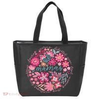 Boho Floral Mama She Is Mom Mothers Day Tote Bag thumb 0