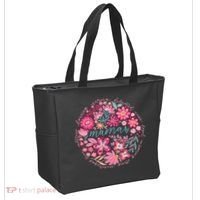 Boho Floral Mama She Is Mom Mothers Day Tote Bag thumb 2