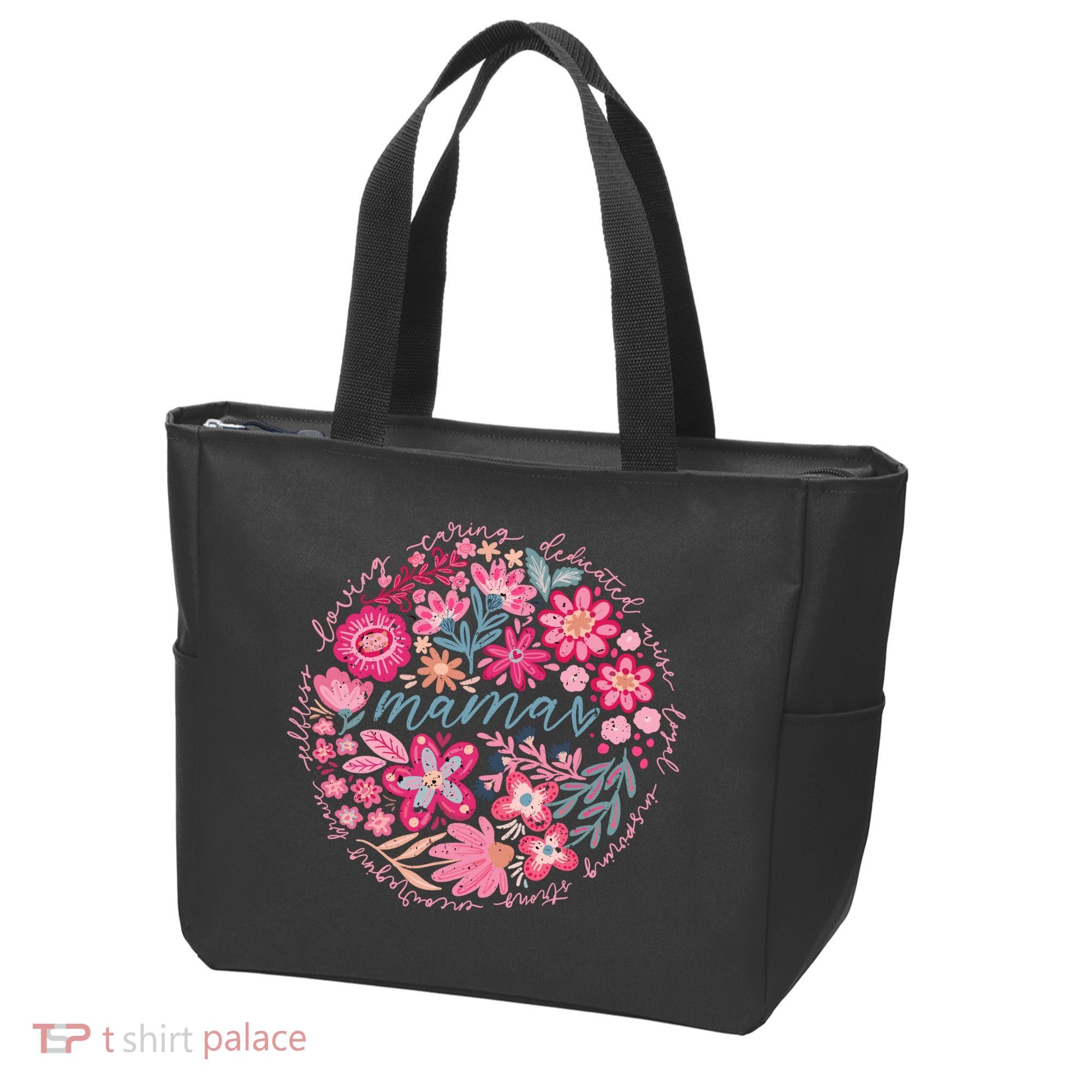 Boho Floral Mama She Is Mom Mothers Day Tote Bag
