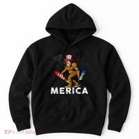 Bigfoot Fireworks Merica 4th Of July Sasquatch Hoodie thumb 0