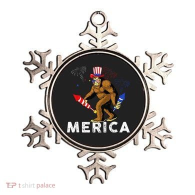 Bigfoot Fireworks Merica 4th Of July Sasquatch Ornament
