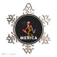 Bigfoot Fireworks Merica 4th Of July Sasquatch Ornament thumb 0
