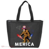 Bigfoot Fireworks Merica 4th Of July Sasquatch Tote Bag thumb 0