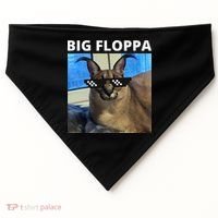 Big Floppa Meme Cat USA-Made Doggie Bandana thumb 0