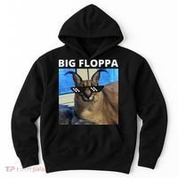 Big Floppa Meme Cat Hoodie thumb 0