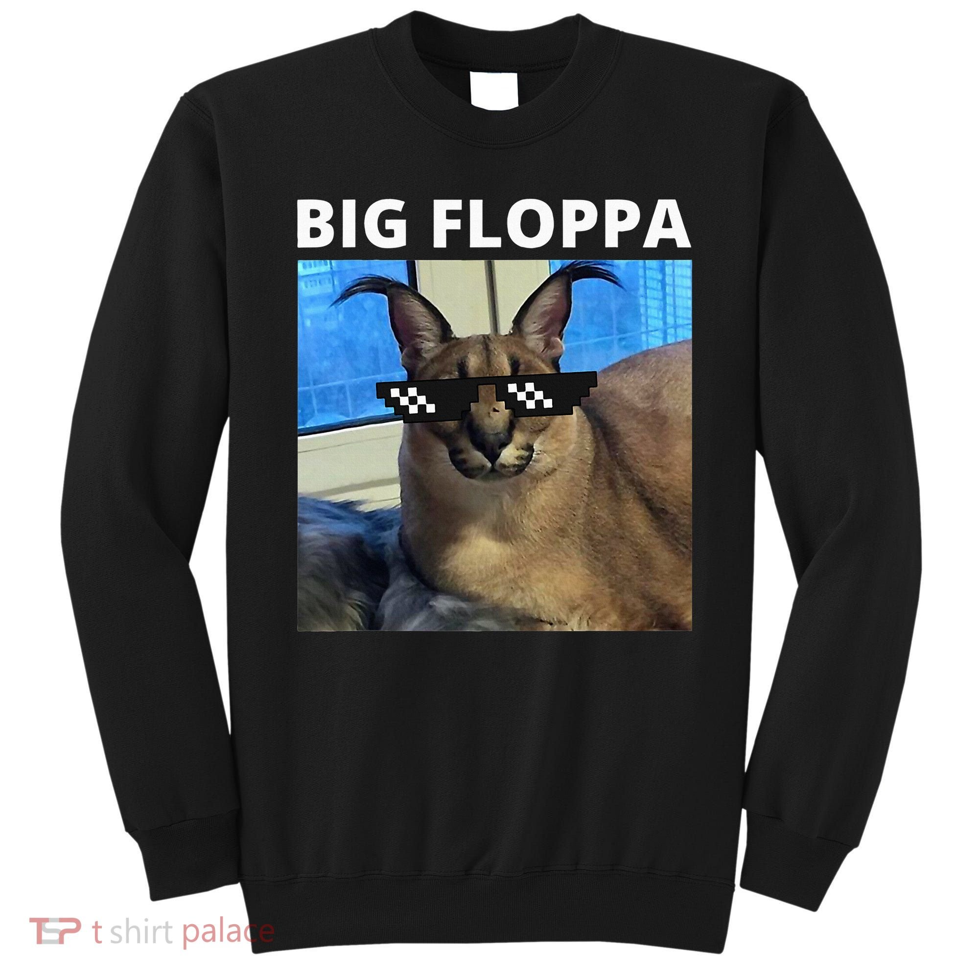 Big Floppa Meme Cat Sweatshirt
