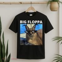 Big Floppa Meme Cat T-Shirt thumb 2