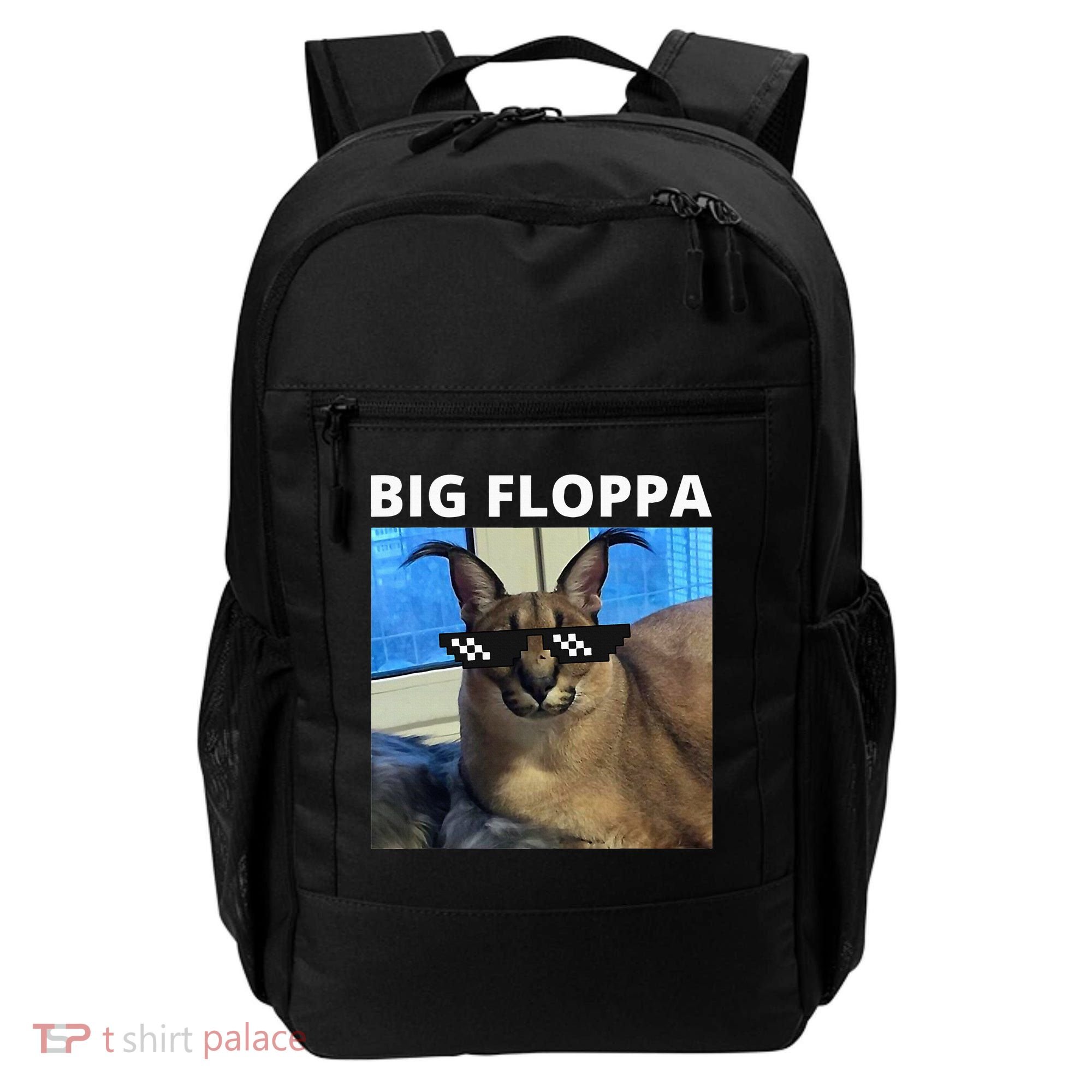 Big Floppa Meme Cat Backpack