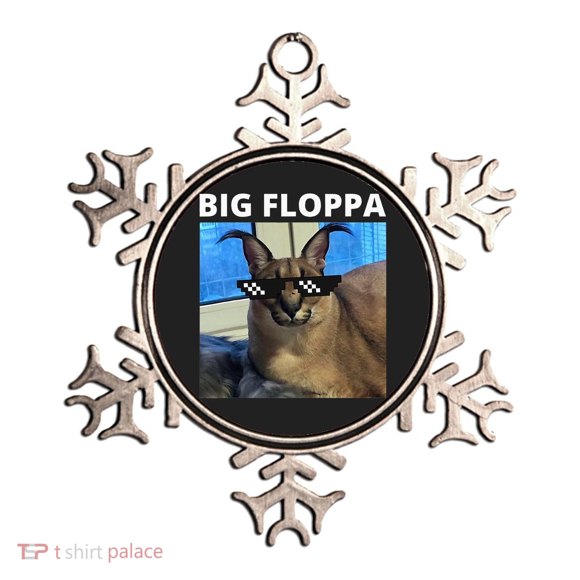 Big Floppa Meme Cat Ornament
