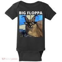 Big Floppa Meme Cat Baby Bodysuit thumb 0