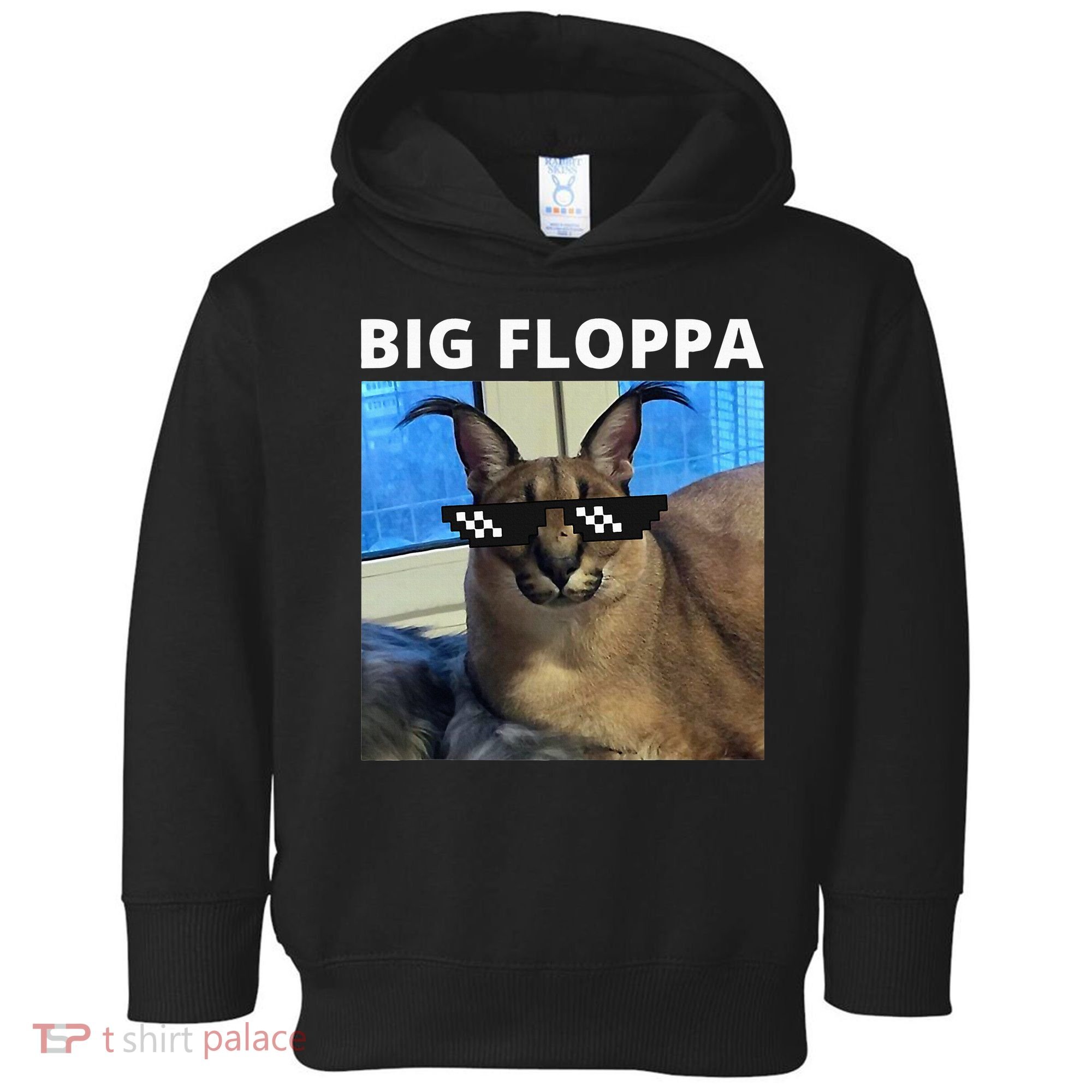 Big Floppa Meme Cat Toddler Hoodie