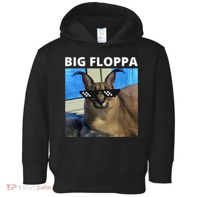 Big Floppa Meme Cat Toddler Hoodie