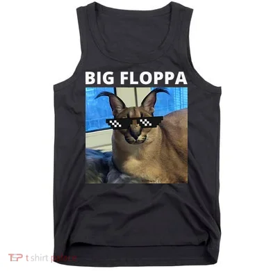 Big Floppa Meme Cat Tank Top