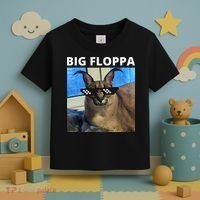Big Floppa Meme Cat Toddler T-Shirt thumb 3
