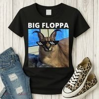 Big Floppa Meme Cat Women's T-Shirt thumb 3