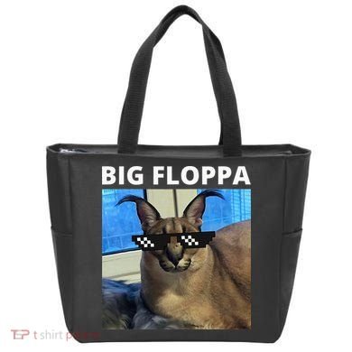 Big Floppa Meme Cat Tote Bag