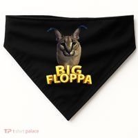Big Floppa Meme Cat USA-Made Doggie Bandana thumb 0